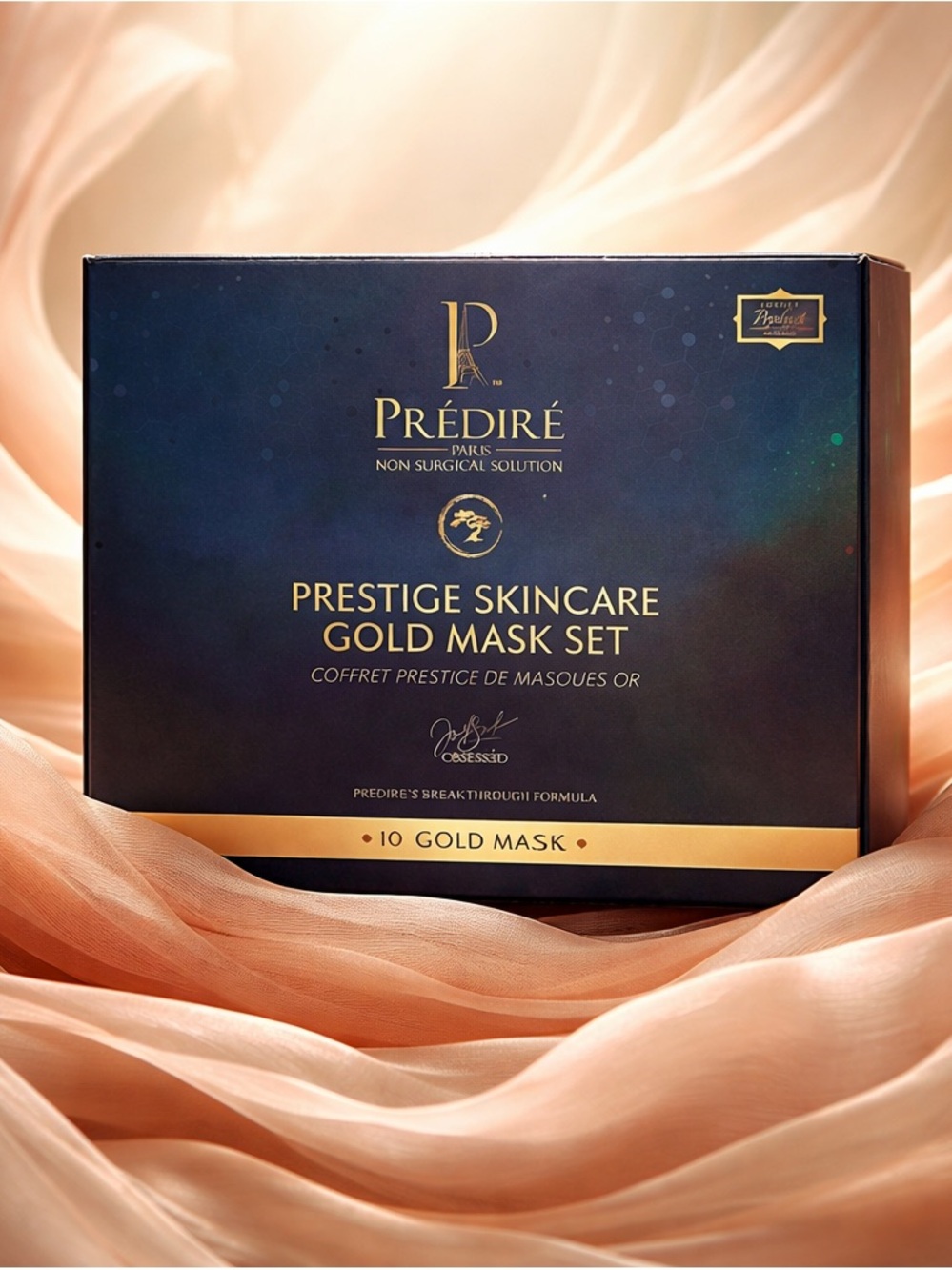 Predire Prestige Skincare Gold Infused Collagen Mask Set of 10